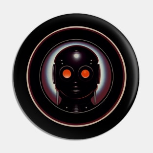 A dark working robot - deep space miner Pin