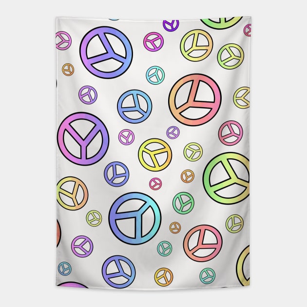 PEACE Sign Pattern Tapestry by SartorisArt1