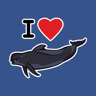 I Love Short-Finned Pilot Whales T-Shirt