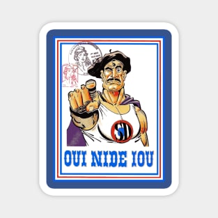 oui nide iou Magnet