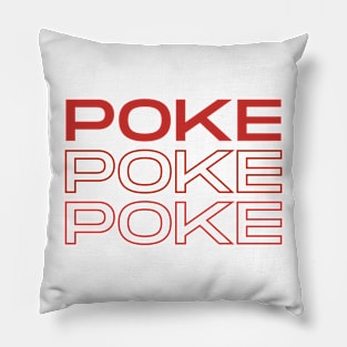 Traditional Poke Font Pillow