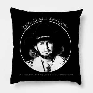 David Allan Coe Retro Pillow