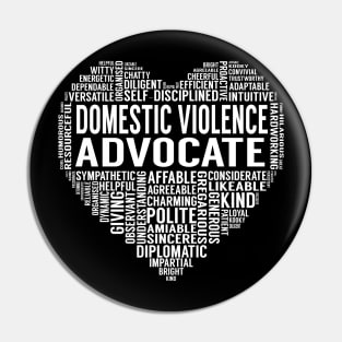 Domestic Violence Advocate Heart Pin