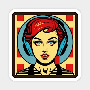 Pop Art Vinyl LP Midcentury II Magnet