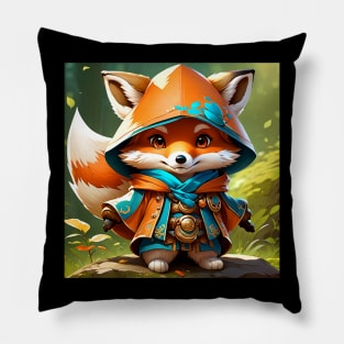 Chibi Fox Mage Pillow