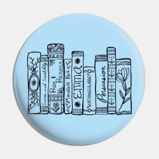 Jane Austen bookshelf no.1 Pin