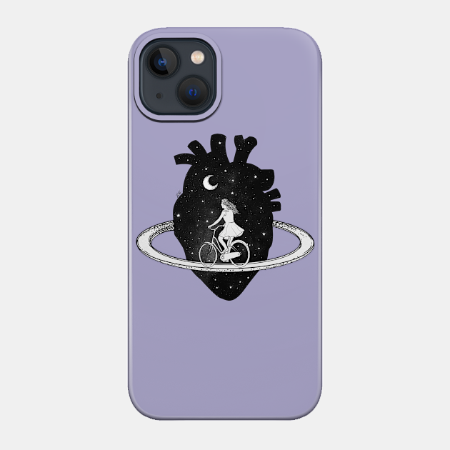 Heart choices. - Galaxy - Phone Case