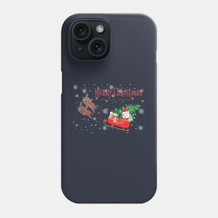 Cool Santa Cat - Happy Christmas and a happy new year! - Available in stickers, clothing, etc Phone Case