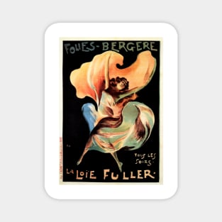 Folies Bergere LA LOIE FULLER Paris Cabaret Music Hall Dance Vintage French Magnet