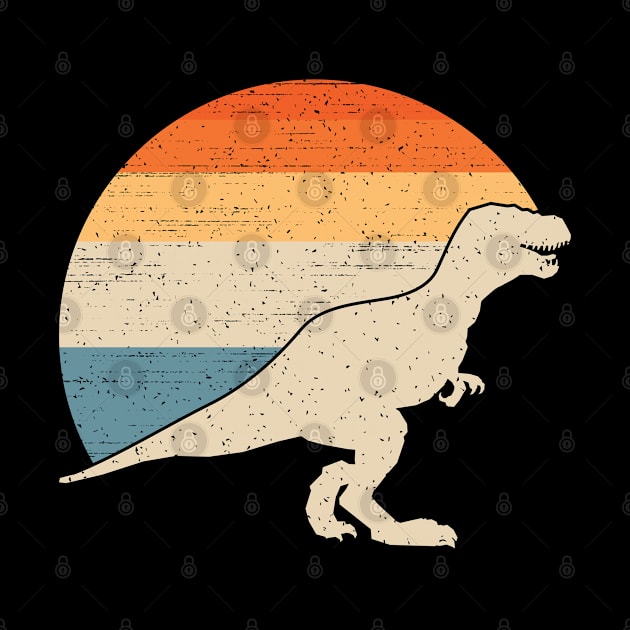 Dinosaur Vintage Sunset by Tesszero