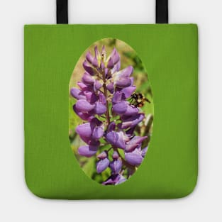 Honey Bee on Purple Lupine Tote