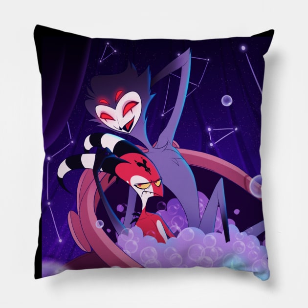 HELLUVA BOSS blitzo / stolas Pillow by quere