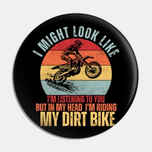 cool retro dirt bike for motocross bikers Pin