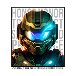 Halo game quotes - Master chief - Spartan 117 - Half white v3 T-Shirt