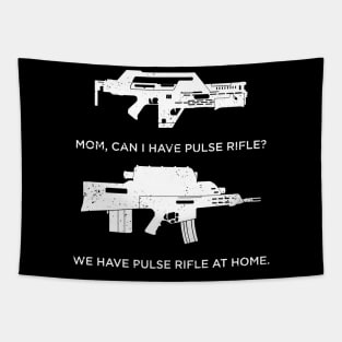 Pulse Rifle at Home Tapestry