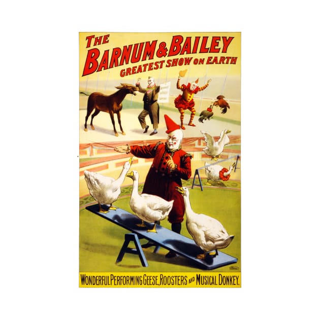 Vintage Advertising Poster USA The Barnum & Bailey by vintagetreasure