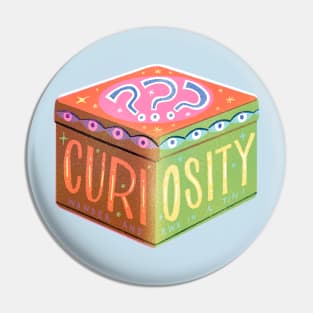 Self Care Spring Curiosity Vintage Tin Can Pin