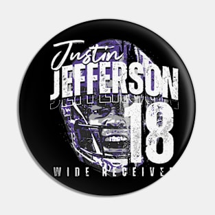 Justin Jefferson Minnesota Half Face Pin