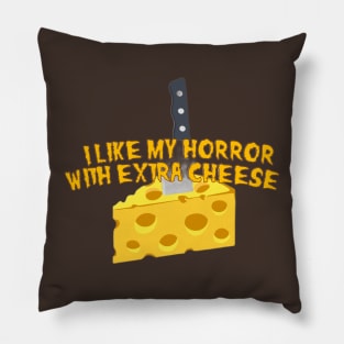 Extra Cheese Horror Pillow