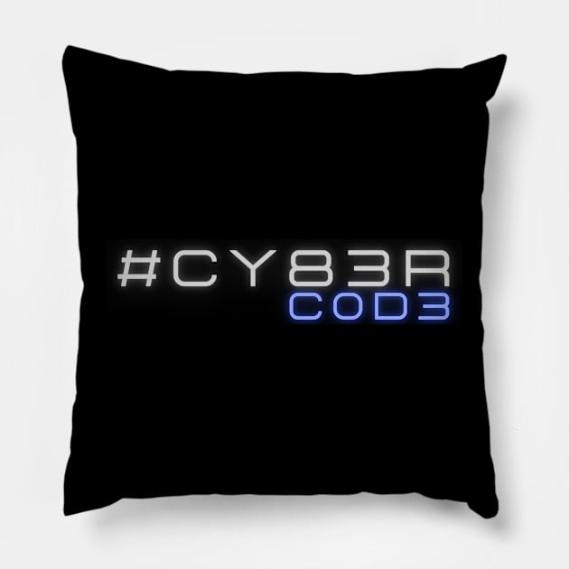 CYBER Code Pillow by VIPprojects