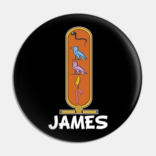 JAMES-American names in hieroglyphic letters-James, name in a Pharaonic Khartouch-Hieroglyphic pharaonic names Pin