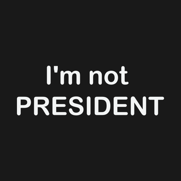 i'm not president by nabila