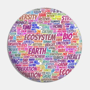 Bio Biodiversity Pattern Text Word Cloud Pin