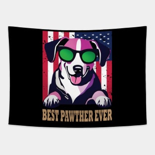 Best Pawther Ever ( American Flag ) Tapestry