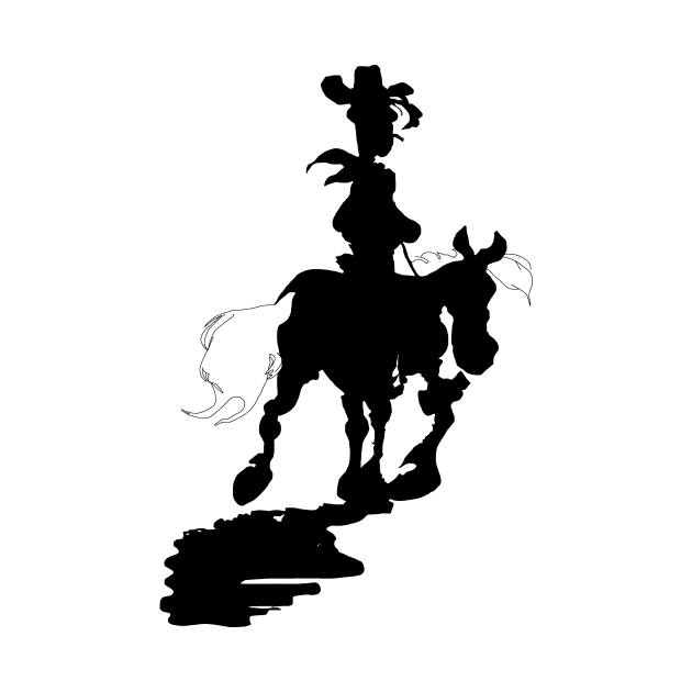 Lucky Luke Silhouette by CaptainHaddock