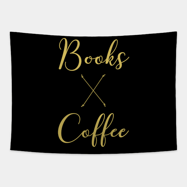 Books and coffee Tapestry by Sloop