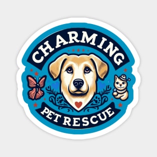 Charming Pet Rescue Tattoo Design Magnet