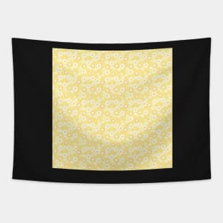 YELLOW RETRO 60S FLORALS Tapestry