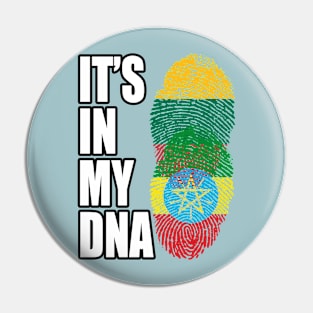 Lithuanian And Ethiopian Mix Heritage DNA Flag Pin