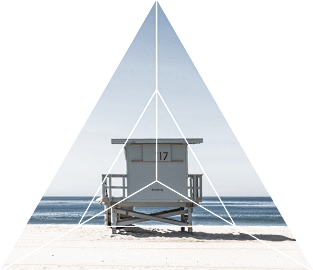 Beach Life Ocean Geometric Photography Magnet