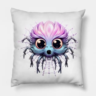 Pastel Goth cute spider Pillow