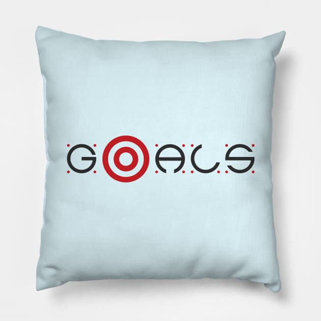 Focus On Goals Pillow by aTEEtude