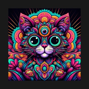 Psychedelic Cat T-Shirt