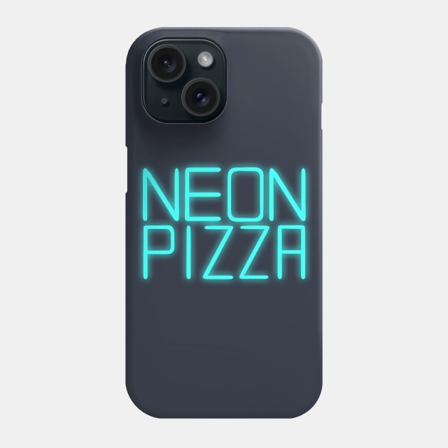 Neon Pizza Phone Case by Adamtots