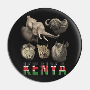 Kenya Big Five Africa Safari Pin