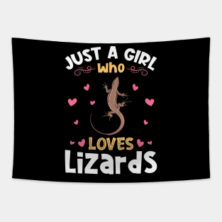 Just a Girl who Loves Lizards Gifts Tapestry