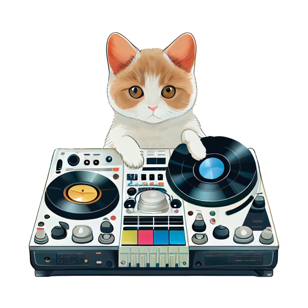 DJ Kitty by GreenMary Design