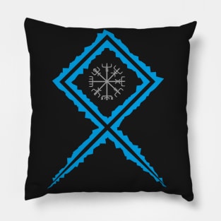 Vikings Norse Mythology Compass Pagan Asatru Magical Rune Pillow