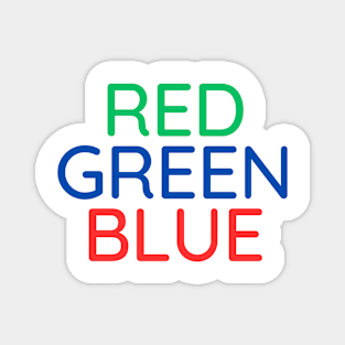 Red, green, blue - RGB t-shirt Magnet