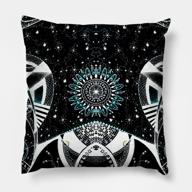 Cosmic Relationship Pillow by THE WHITE SATURN