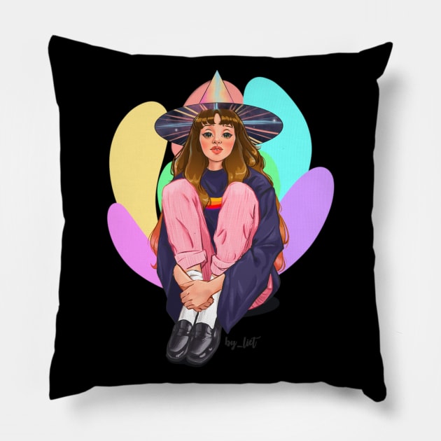 Young witch powers Pillow by Boss Witch