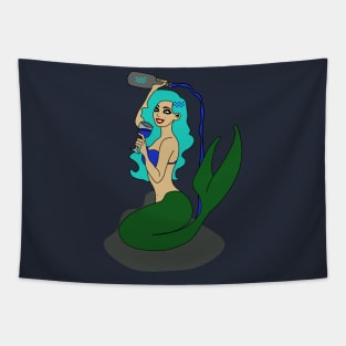 Aquarius Water Astrology Zodiac Sign Mermaid Tapestry