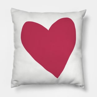Viva Magenta Heart Love for Valentines Day Graphic Pillow