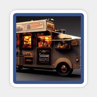 Steampunk Tokyo Ramen Food Truck Magnet