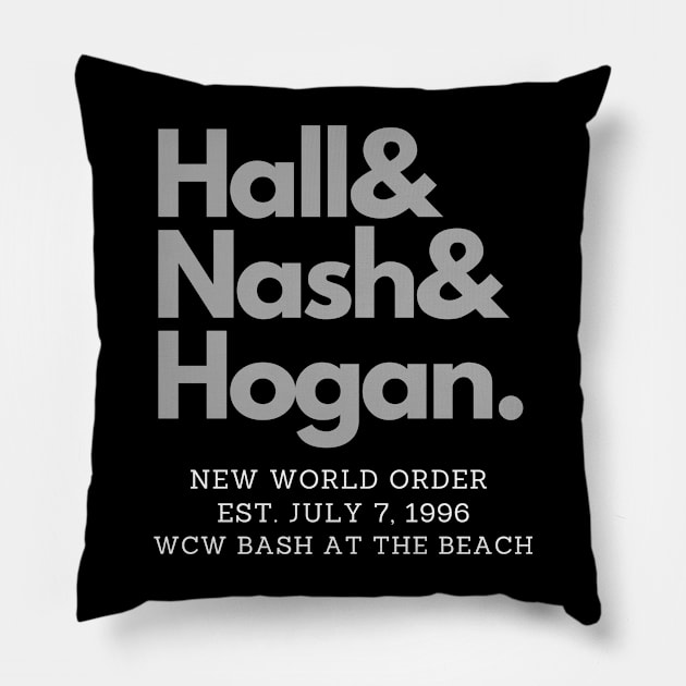 The nWo forms at WCW Bash at the Beach! Pillow by capognad