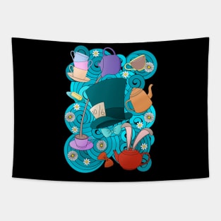 Mad Tea Party Tapestry